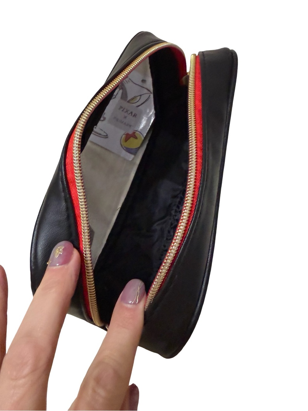 Primark - Pixar Incredibles Edna Mode Clear Black Vinyl Makeup Bag - Picture 4 of 4